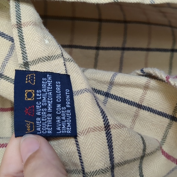 Vintage Tommy Hilfiger Men's Long Sleeve Flannel Button Down Size Medium - Picture 8 of 13